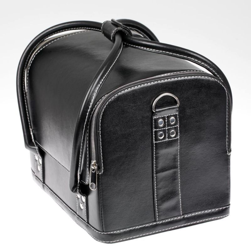 La boîte à couture en forme de sac à main design en cuir noir